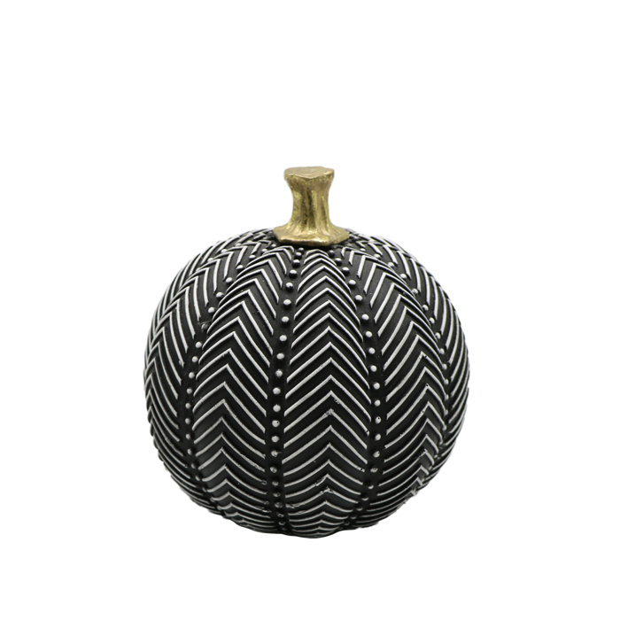 InTheBox - Maison PUMKIN DECO Kolokutha Resin Mavri/Lefki F13x14.3cm 017988