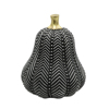 InTheBox - Maison PUMKIN DECO Κολοκύθα Resin Μαύρη/Λευκή Φ14x16.5cm 017989 InTheBox - Maison PUMKIN DECO Kolokutha Resin Mavri/Lefki F14x16.5cm 017989