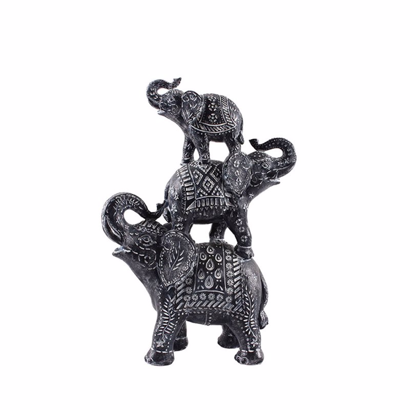 Διακοσμητικά Επιτραπέζια agiovlasitishome - ΣΗΜΑΝΤΙΚΟ: Σε περίπτωση διαφοράς τιμής από το κατάστημα ισχύει παντα και μόνο η τιμή του καταστήματος InTheBox - Maison IRAMBA 4 DECO Ελέφαντες Resin Μαύροι/