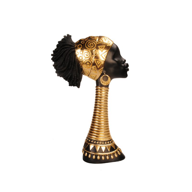 InTheBox - Maison - ΣΗΜΑΝΤΙΚΟ: Σε περίπτωση διαφοράς τιμής από το κατάστημα ισχύει παντα και μόνο η τιμή του καταστήματος InTheBox - Maison ABENI 2 DECO Φιγούρα Resin Μαύρη/Χρυσ