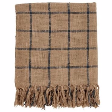 InTheBox - Maison SAND Ριχτάρι Βαμβακερό/Polyester Caramel/Μαύρο 130x170cm 021573