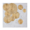 InTheBox - Maison FESTOS 2 DECO Pinakas Kambas Xrusos/Lefkos 82x82x4.5cm 021635