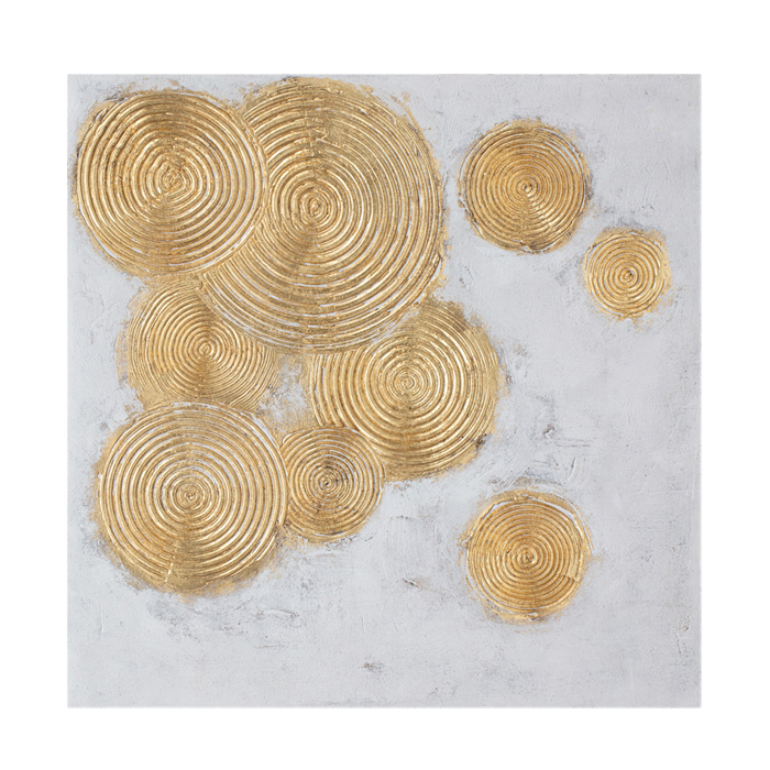 InTheBox - Maison FESTOS 2 DECO Pinakas Kambas Xrusos/Lefkos 82x82x4.5cm 021635