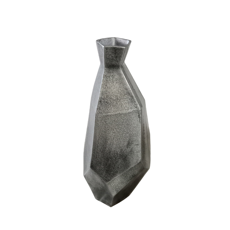 InTheBox - Maison IWA 4 Βάζο Αλουμινίου Ασημί Αντικέ Φ1