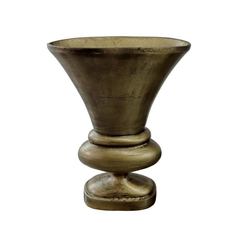 InTheBox - Maison MUT Βάζο Αλουμινίου Χρυσό Αντικέ 32x1