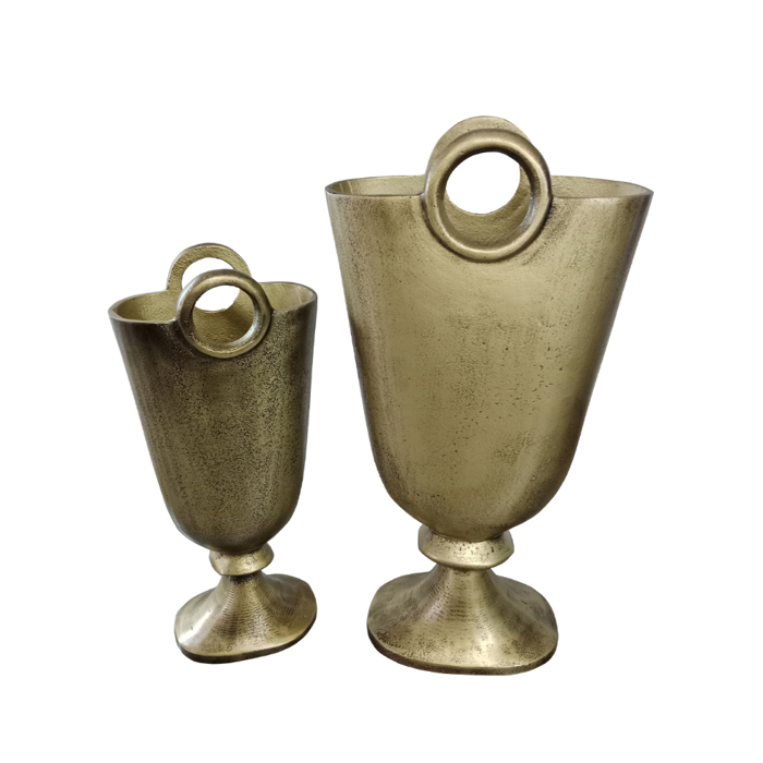 InTheBox - Maison RENGO Set ton 2 Bazo Alouminiou Xruso Antike 26x10x50cm/18x10x40cm 022172
