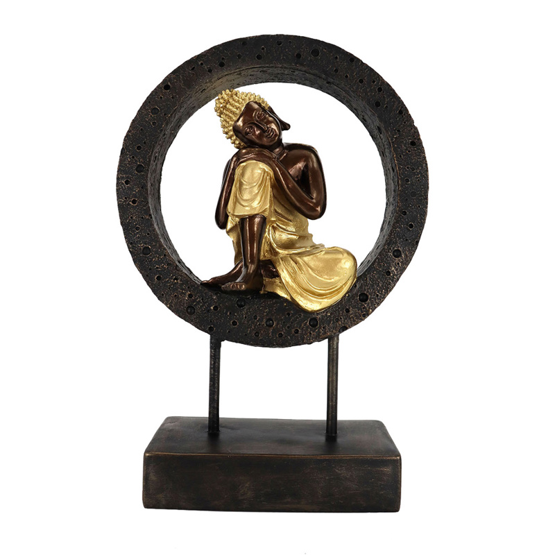 InTheBox - Maison BUDDHA CIRCLE DECO Totem Resin Μαύρο/