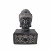 InTheBox - Maison BADBA DARK DECO Boudas Resin Mavros/Kafe/Lefkos 10x8.8x14.8cm 022742
