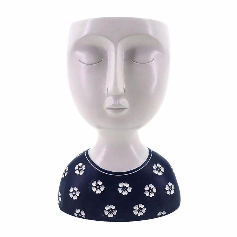 InTheBox - Maison IPAMO BLUE Κασπώ Resin Λευκό/Μπλε 14.