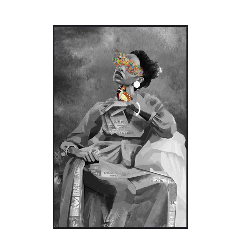 InTheBox - Maison STYLE FEMME 2 Πίνακας Καμβάς με Πολύχ