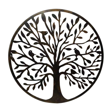 InTheBox - Maison ELIA DECO Διακοσμητικό Τοίχου Μεταλλικό Μαύρο Φ50x2cm 023426