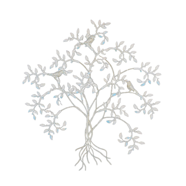 InTheBox - Maison MARAM DECO Διακοσμητικό Τοίχου Μεταλλικό Λευκό 60x0.64x65cm 023428