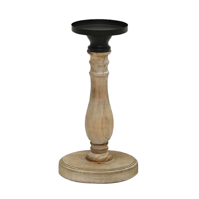 InTheBox - Maison JUPITER Κηροπήγιο Ξύλινο/Μεταλλικό Φυ