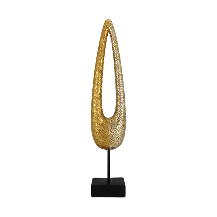 InTheBox - Maison DRIP Diakosmitiko Totem Polyresin Xruso/Mavro 9x6x41cm 023522