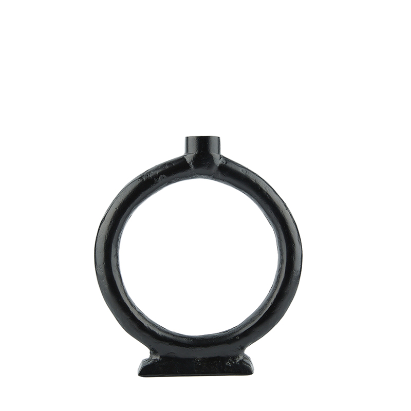 InTheBox - Maison ANELL Κηροπήγιο Αλουμινίου Μαύρο 22x4