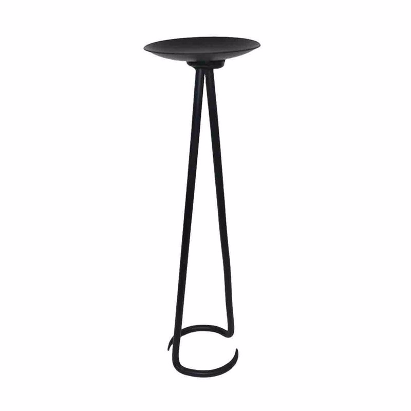 InTheBox - Maison ELGAD Κηροπήγιο Μεταλλικό Μαύρο Φ13x4