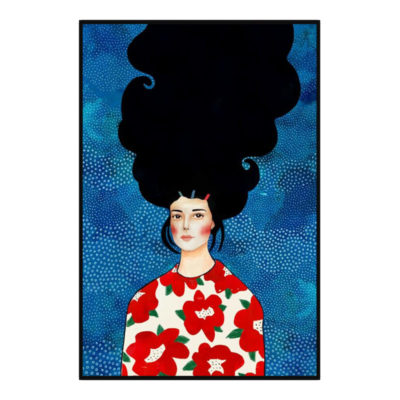 InTheBox - Maison PEACE Πίνακας Καμβάς Πολύχρωμος με Ξύ