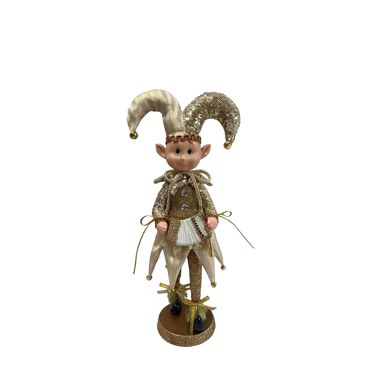 InTheBox - Maison XMAS HOB DAE 45 Ξωτικό Χρυσό/Λευκό 45cm 027284