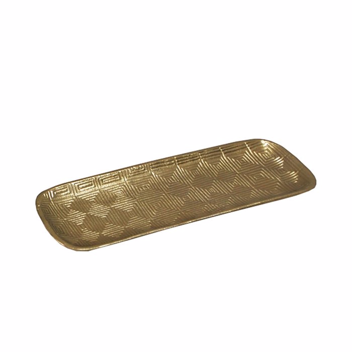 InTheBox - Maison RHOMBUS 42 Diskos Diakosmisis Alouminiou Xrusos Antique 42x15x2cm 027953
