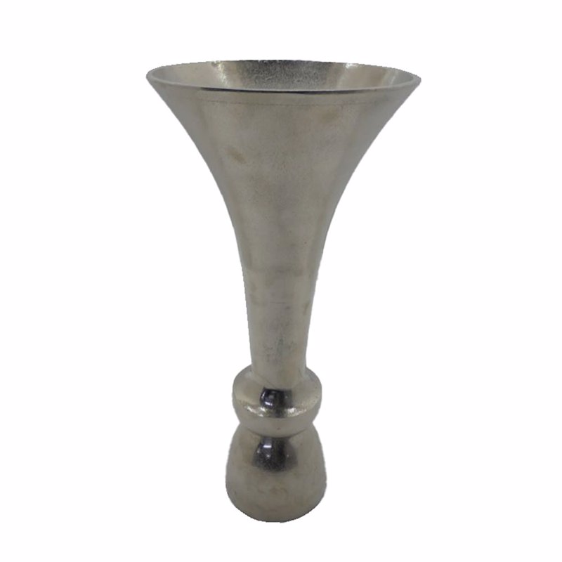 InTheBox - Maison LUXOR Βάζο Αλουμινίου Silver Nickel Φ