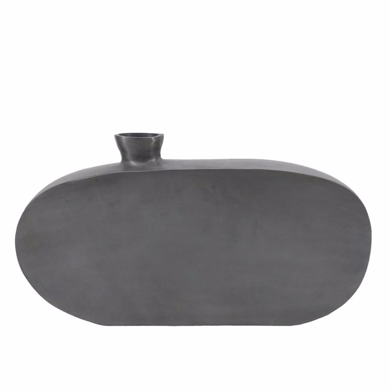 InTheBox - Maison OMNIA Βάζο Αλουμινίου Γκρι 38x5x23cm 