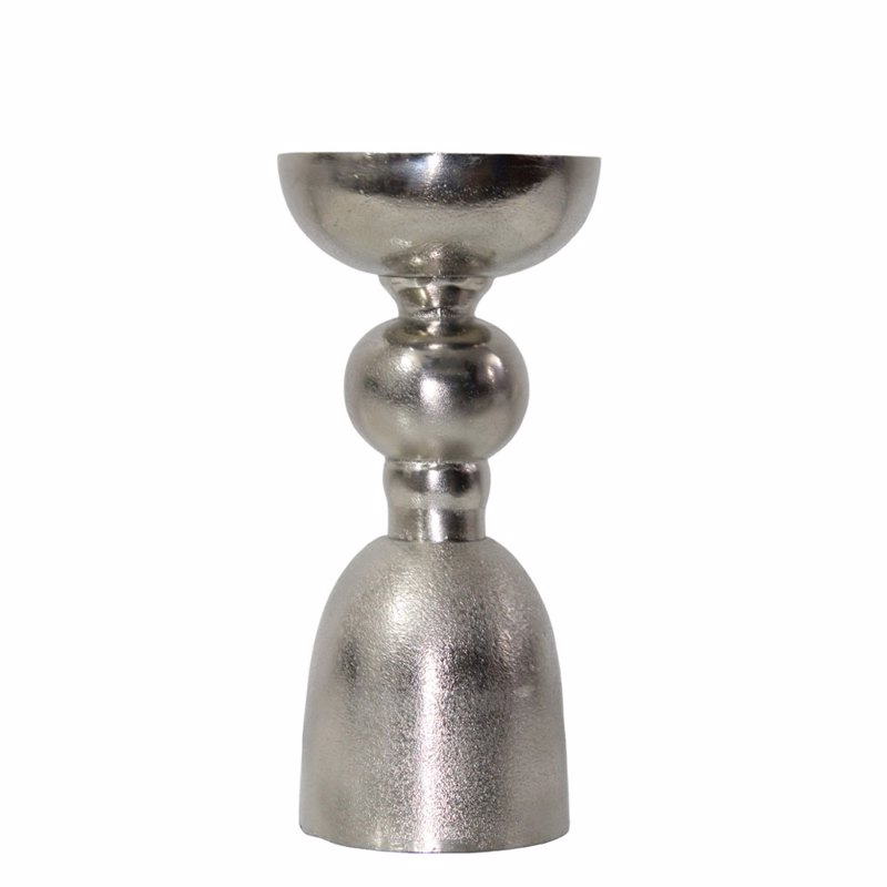 InTheBox - Maison - ΣΗΜΑΝΤΙΚΟ: Σε περίπτωση διαφοράς τιμής από το κατάστημα ισχύει παντα και μόνο η τιμή του καταστήματος InTheBox - Maison PIERO Κηροπήγιο Αλουμινίου Ασημί Φ13x