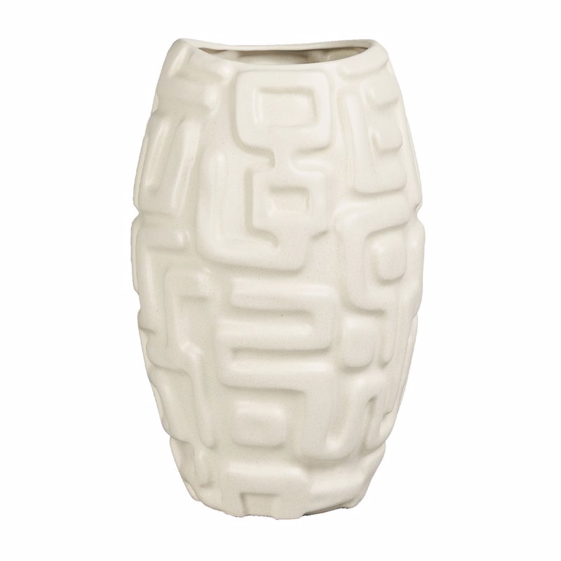 InTheBox - Maison ISIS Βάζο Stoneware Μπεζ Φ29x47cm 029