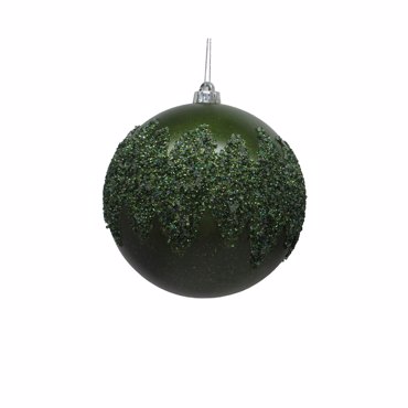 InTheBox - Maison XMAS JINGLE Κρεμαστή Μπάλα Πλαστική Πράσινη 15x15x15cm 030198