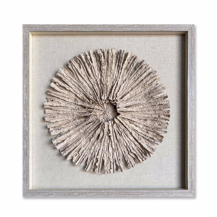 InTheBox - Maison PURE EARTH Pinakas Diakosmisis Xarti/Gyali Bez/Fusiko 60x4x60cm 030449