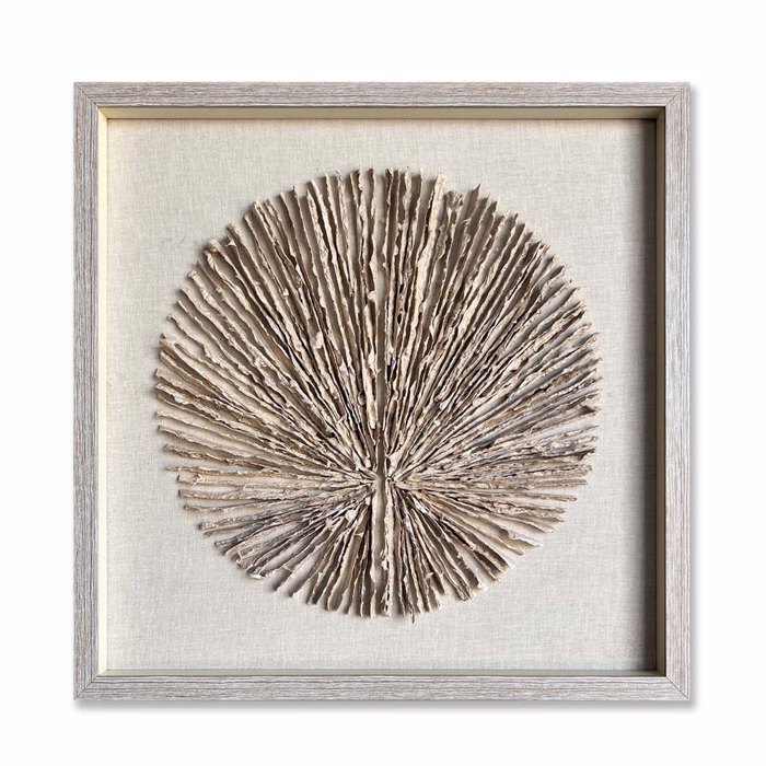 InTheBox - Maison PURE EARTH Pinakas apo Xarti Bez me Gyali Fusiko 60x4x60cm 030450