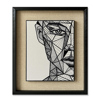 InTheBox - Maison OPTICAN GEOMETRY Pinakas Diakosmisis 60X70X4 Xarti/Gyali Lefko/Mavro/Mpez 030465