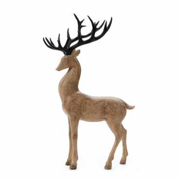InTheBox - Maison XMAS WOODY DEER 1 DECO Τάρανδος Resin Καφέ/Μαύρος 27x12x46cm 030491