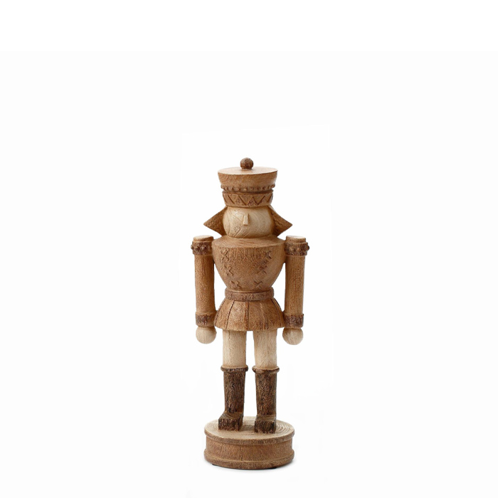 InTheBox - Maison XMAS WOODY NUTCRACKER S DECO Karuothrafstis Resin Kafe/Mpez 12x9x30cm 030493
