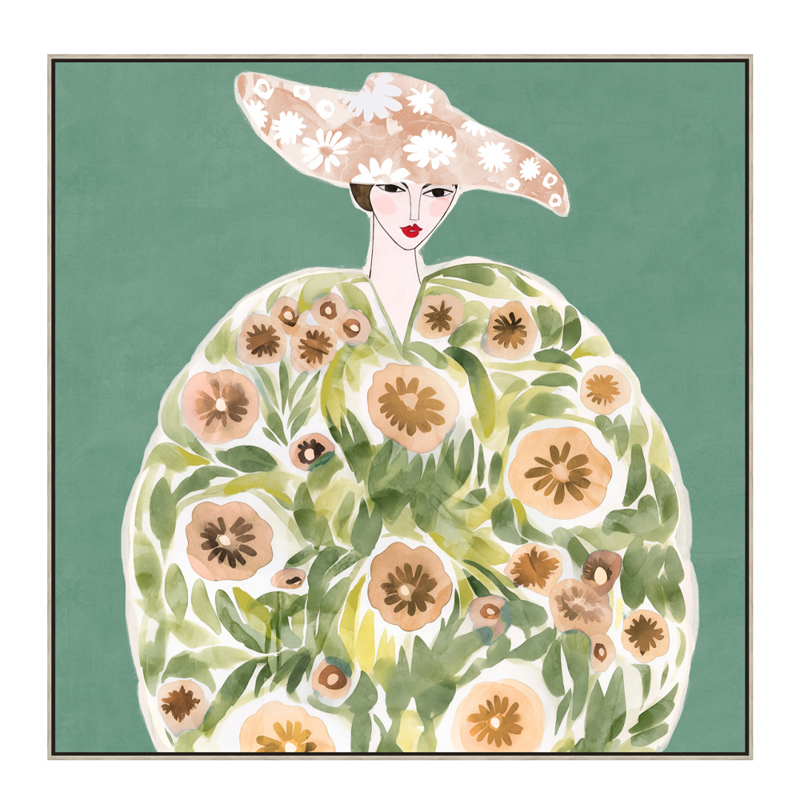 InTheBox - Maison FLORAL LADY Πίνακας Καμβάς Πολύχρωμος