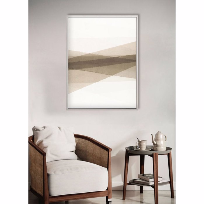 InTheBox - Maison FLEETING EMOTION Pinakas Diakosmisis Kambas Poluxromos me Plaisio Xulino Lefko 90x5x120cm 030611