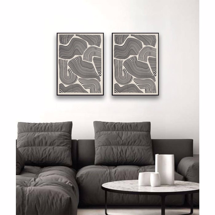 InTheBox - Maison FOLLOW YOUR DREAMS Pinakas Diakosmisis Kambas/Xulo Lefko/Mavro 60x4x80cm 030650