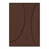 InTheBox - Maison CARNELIAN Pinakas Diakosmisis Kambas/PVC Fullo Kafe 80x4x120cm 031353