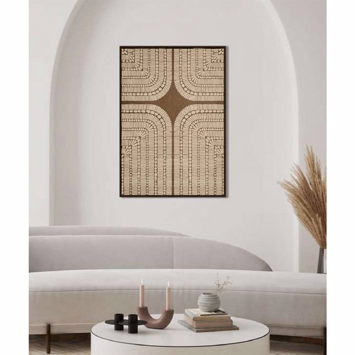 InTheBox - Maison NEW AGE Pinakas Diakosmisis 80x4x120cm Kambas/Xulo Bez/Kafe 031354