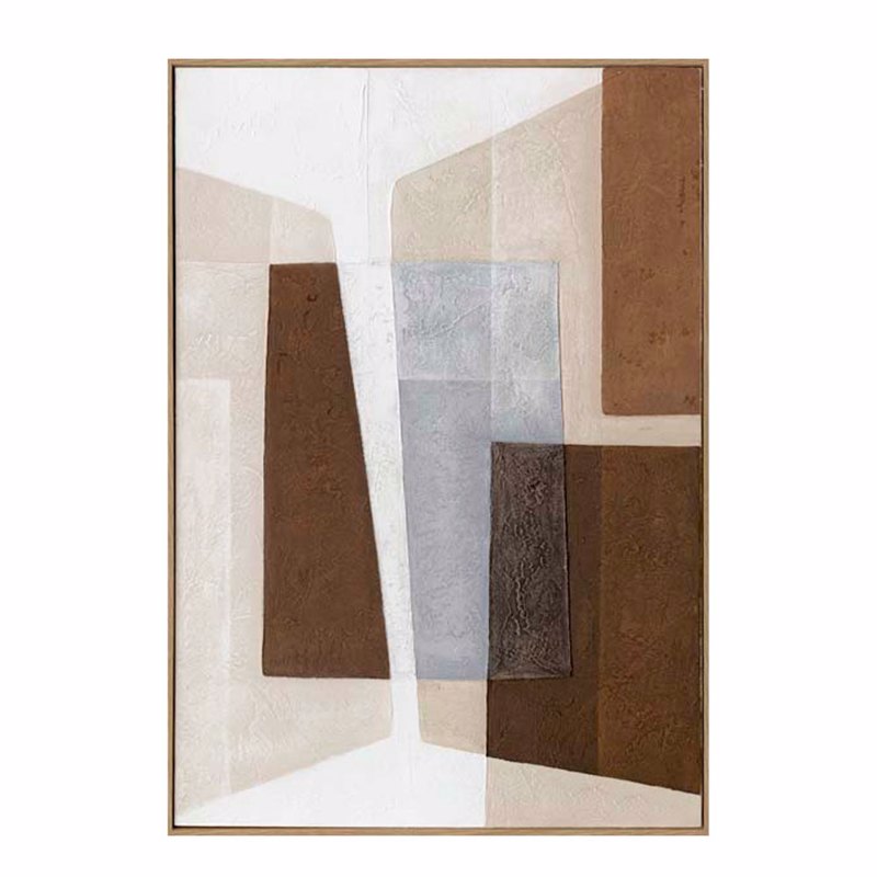 InTheBox - Maison RAGNA Πίνακας Καμβάς Πολύχρωμος με Ξύ