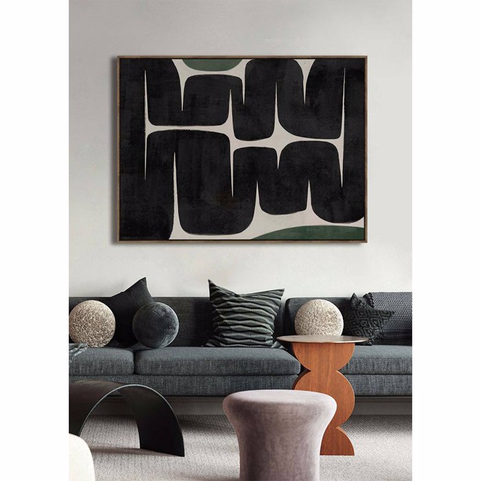 InTheBox - Maison PATHWAY Pinakas Diakosmisis Kambas/MDF Mavro/Mpez/Ladi/Kafe 120x4x90cm 031431