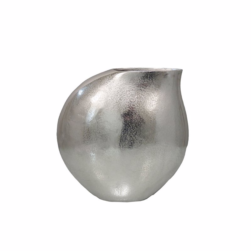 Διακοσμητικά Επιτραπέζια agiovlasitishome - ΣΗΜΑΝΤΙΚΟ: Σε περίπτωση διαφοράς τιμής από το κατάστημα ισχύει παντα και μόνο η τιμή του καταστήματος InTheBox - Maison BRONTIE Βάζο Αλουμινίου Ασημί 40x17x4