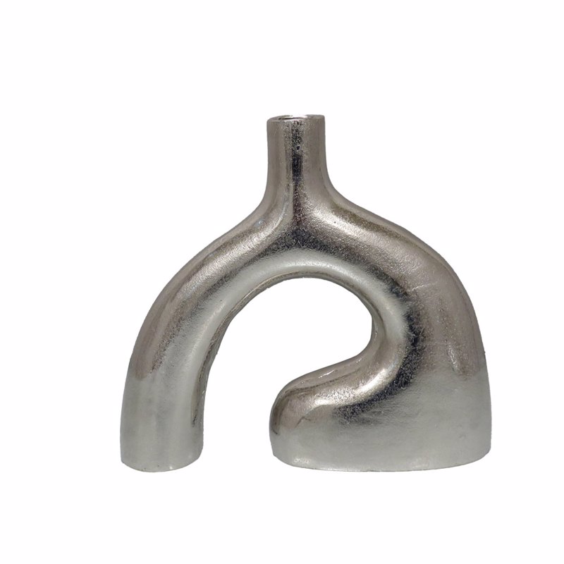 InTheBox - Maison - ΣΗΜΑΝΤΙΚΟ: Σε περίπτωση διαφοράς τιμής από το κατάστημα ισχύει παντα και μόνο η τιμή του καταστήματος InTheBox - Maison CALAN Βάζο Αλουμινίου Ασημί 34x8x31cm