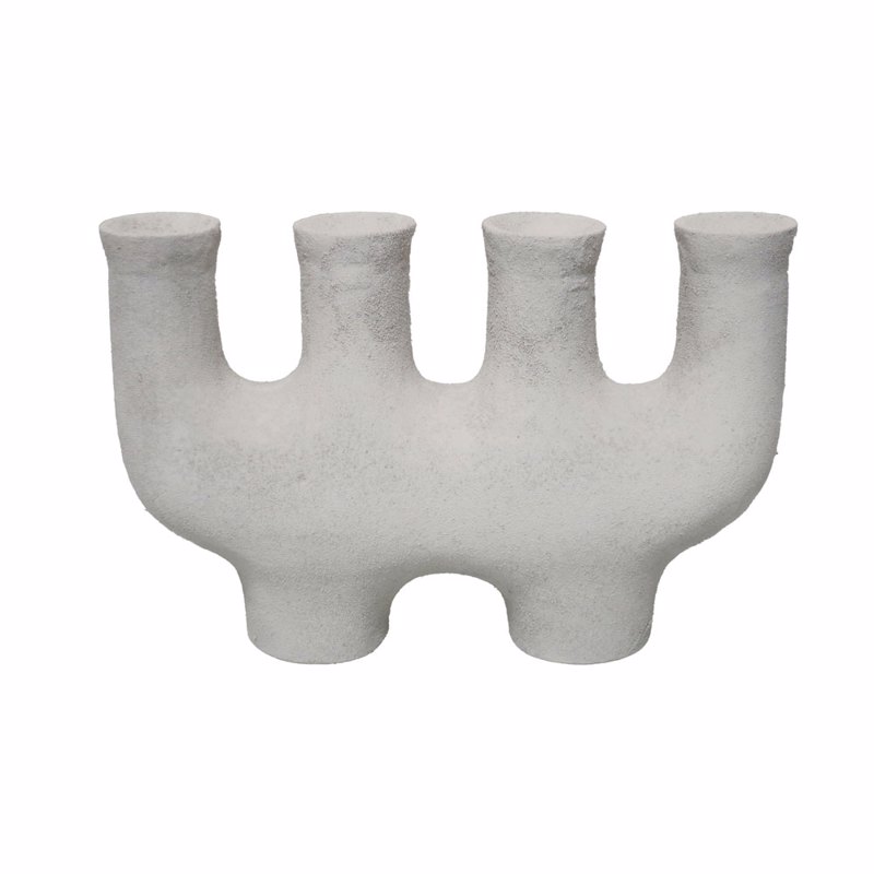 InTheBox - Maison DANEET Κηροπήγιο Αλουμινίου Λευκό 31x