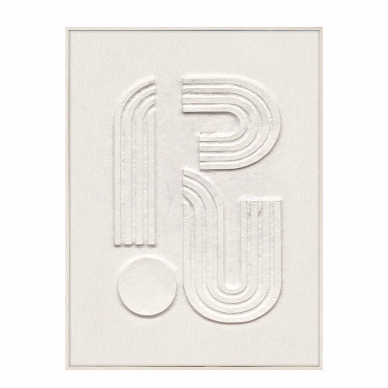 InTheBox - Maison CURVA 2 Πίνακας με Κορνίζα Καμβάς Bei