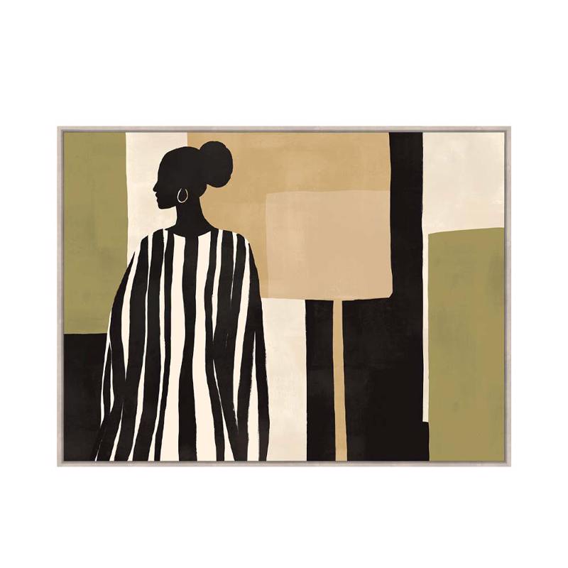 InTheBox - Maison TIERRA Πίνακας Καμβάς Πολύχρωμος με Ξ