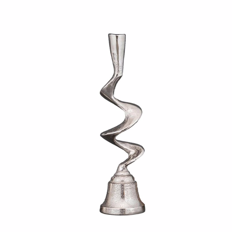 InTheBox - Maison FLAMME Κηροπήγιο Αλουμινίου Ασημί 11.