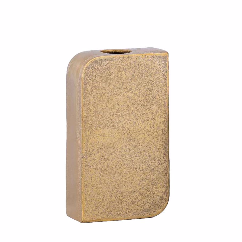 InTheBox - Maison BRICK Βάζο Αλουμινίου Χρυσό 14.5x7x26