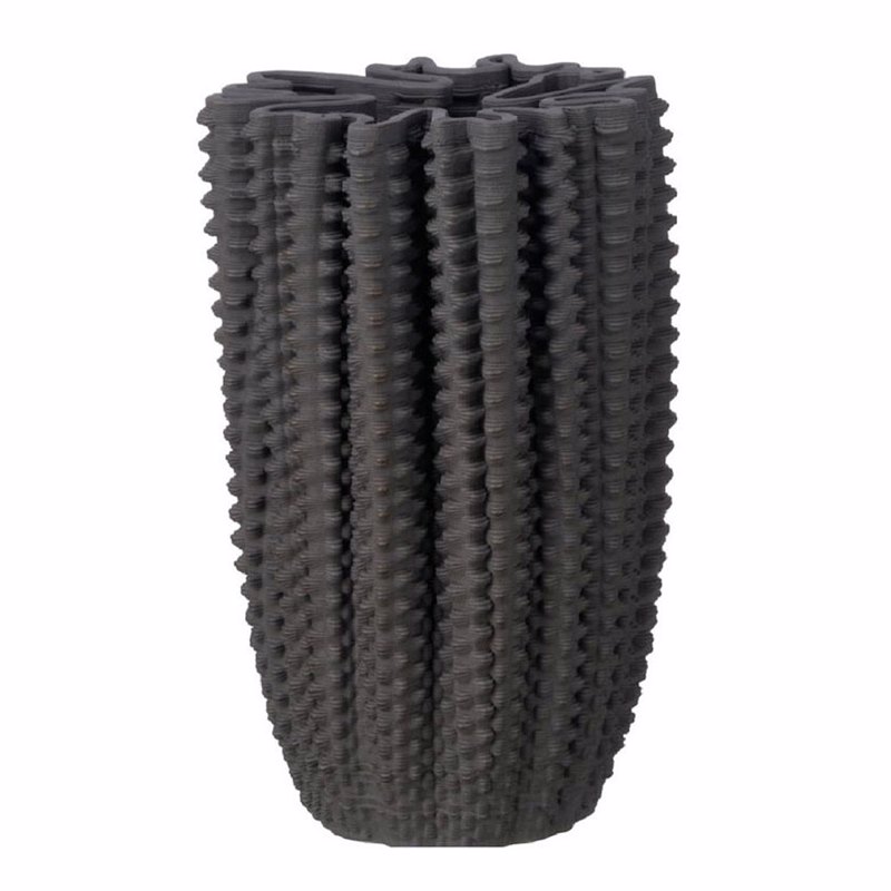 InTheBox - Maison VELISSE Βάζο Κεραμικό Γκρι Σκούρο Φ16