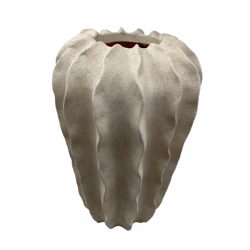 InTheBox - Maison THORNY Βάζο Polyresin Μπεζ Φ24x37.5cm