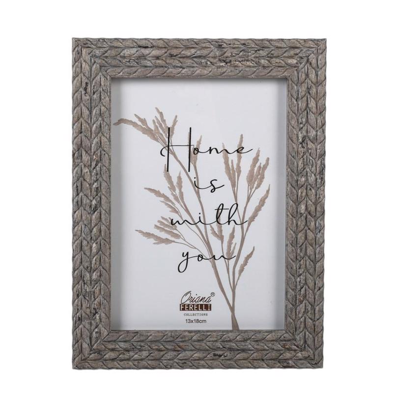 Oriana Ferelli Κορνίζα Πλαστική Γκρι 78959-GREY 15x20cm